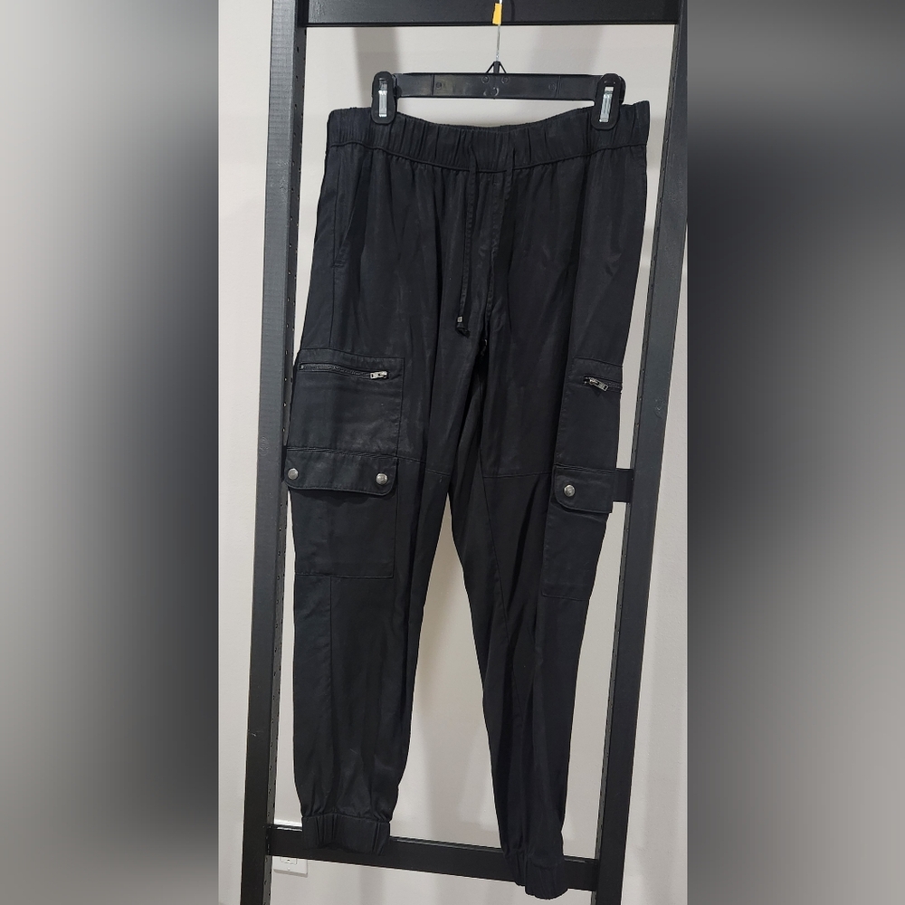 Banana Republic Black Cargo Jogger Pants Sz M